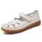 Women Summer Breathable Leather Sandals Non Slip Casual Roman Open Toe Flats 7