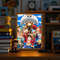 Anime LED Light Painting Photo Frame One Piece Luffy Zoro Night Lamp Bedroom Manga Decor Gift For 2