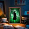 Anime LED Light Painting Photo Frame One Piece Luffy Zoro Night Lamp Bedroom Manga Decor Gift For 3