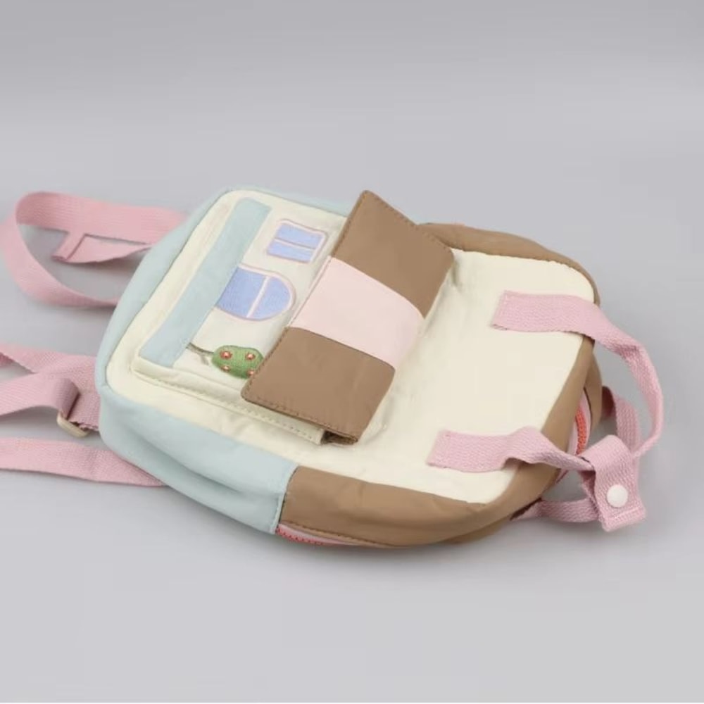 Tree House Embroidery Backpack Lightweight ParentChild Matching Bag For Boys And Girls Contrasting 2