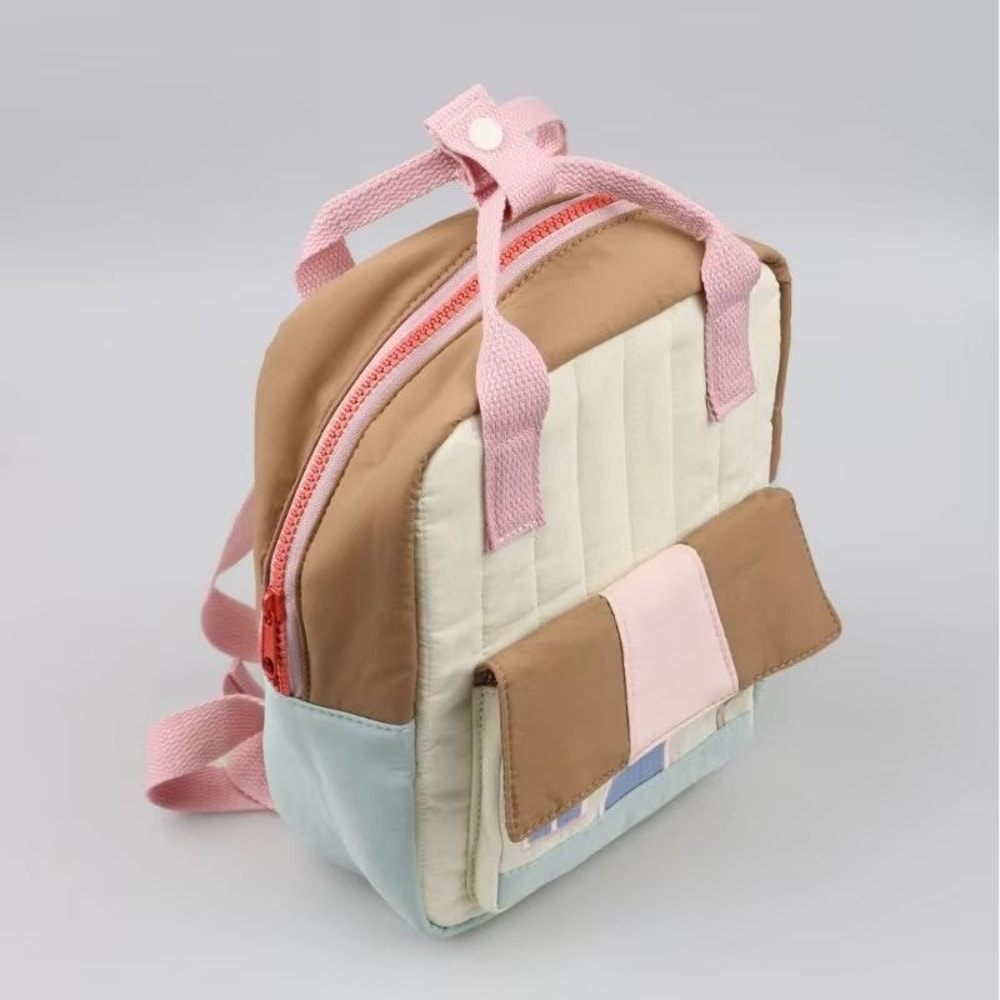 Tree House Embroidery Backpack Lightweight ParentChild Matching Bag For Boys And Girls Contrasting 4