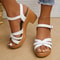 Aurelia Braided Chunky Platform Gladiator Sandals High Heel Ankle Strap Summer Shoes 4