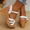 Aurelia Braided Chunky Platform Gladiator Sandals High Heel Ankle Strap Summer Shoes 5