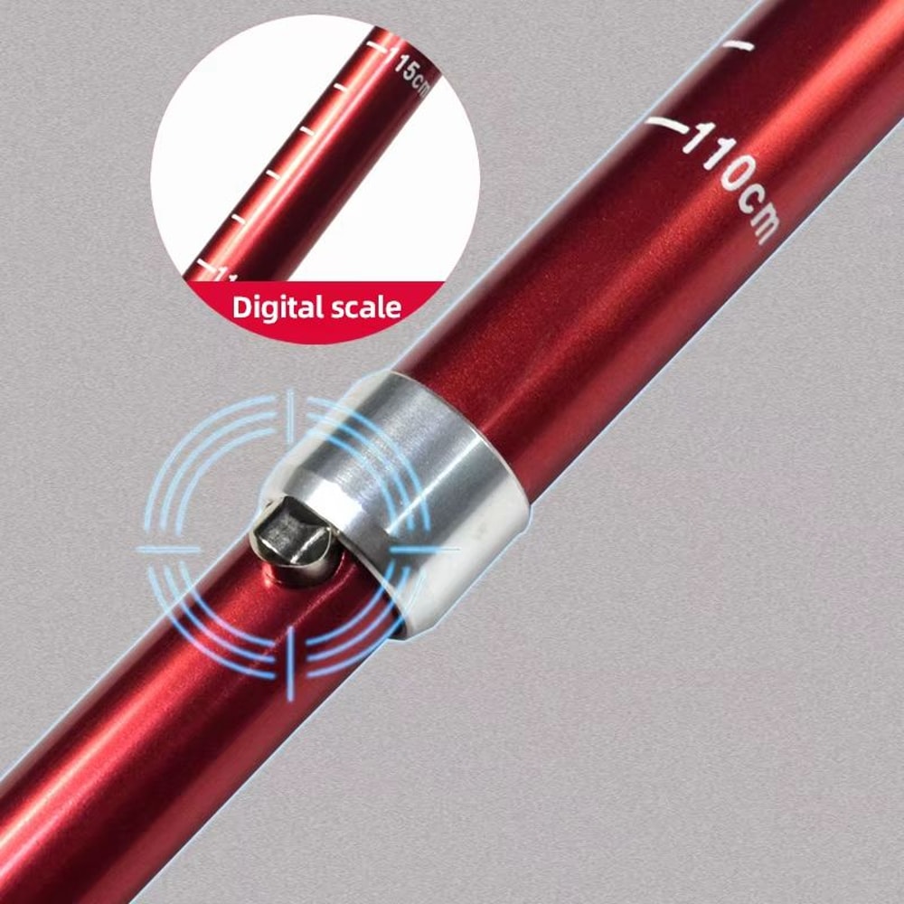 5Section Folding Trekking Pole Portable Telescopic Hiking Stick For Camping Walking And Nordic Use 3
