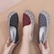 Womens Slip On Walking Shoes Lightweight Soft Sole Non Slip Casual Flats 1