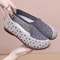 Womens Slip On Walking Shoes Lightweight Soft Sole Non Slip Casual Flats 7