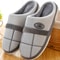 Mens Winter Plaid House Slippers Warm Plush Indoor Shoes With Soft Memory Foam And Non Slip SoleKe 1