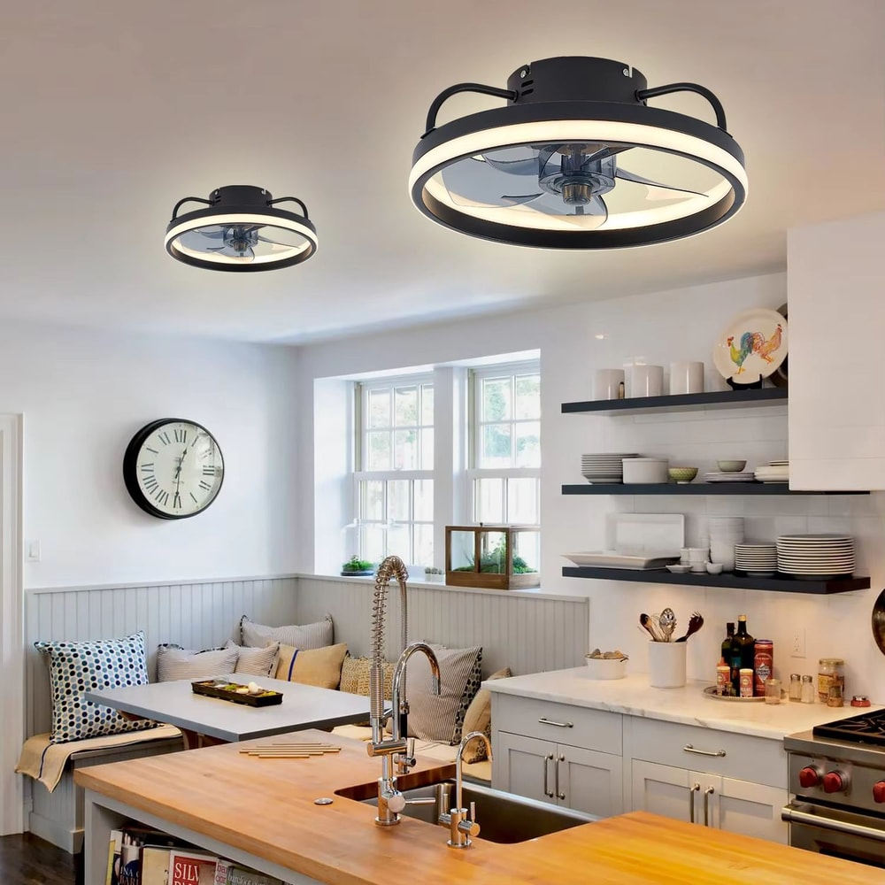 LED Ceiling Fan With Remote Control Silent Smart Ceiling Light Fan For Bedroom And Living Room Dec 1