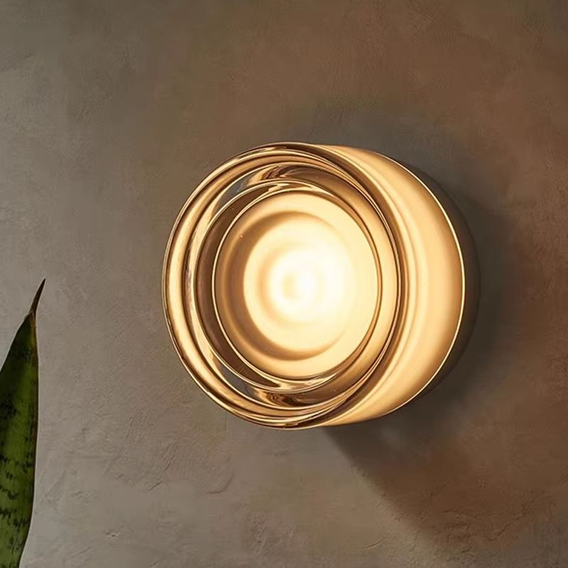 Modern LED Wall Lamp Amber Or Smokey Grey Jelly Glass Wall Sconce For Living Room Bedroom Corridor 1