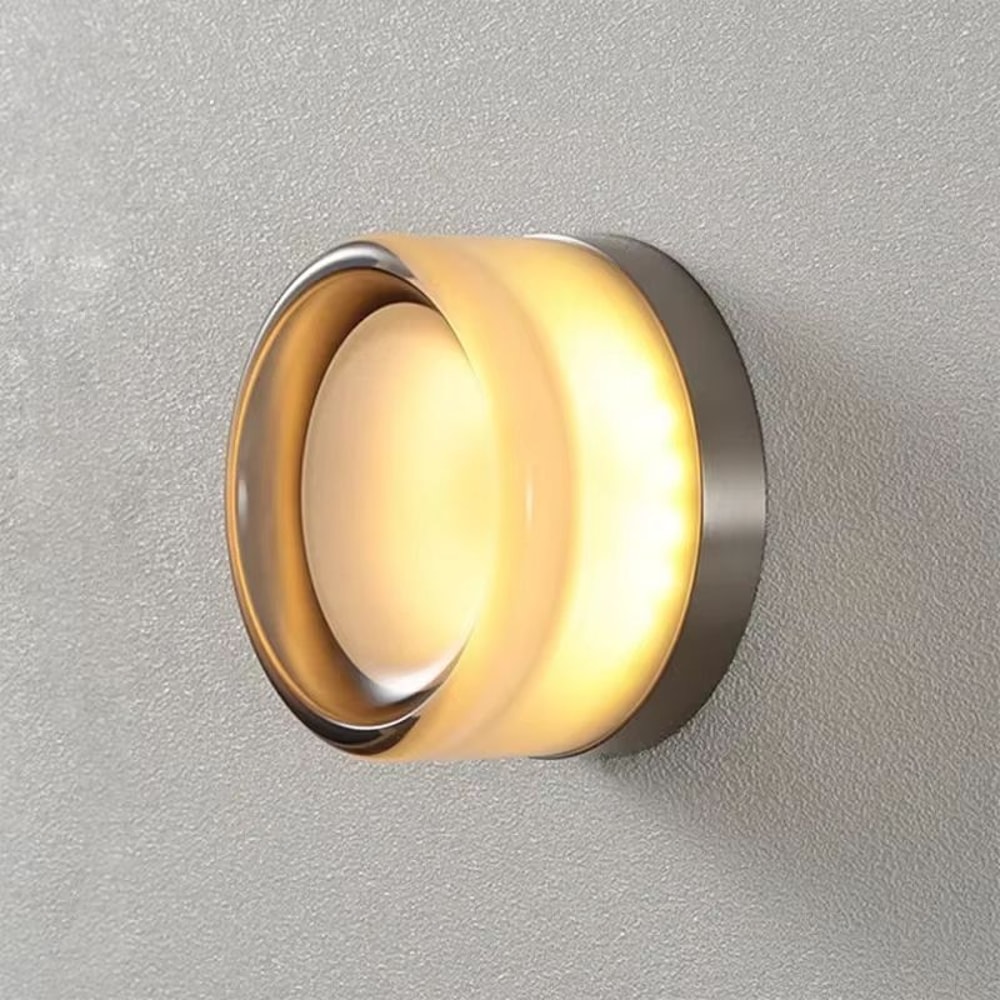 Modern LED Wall Lamp Amber Or Smokey Grey Jelly Glass Wall Sconce For Living Room Bedroom Corridor 2