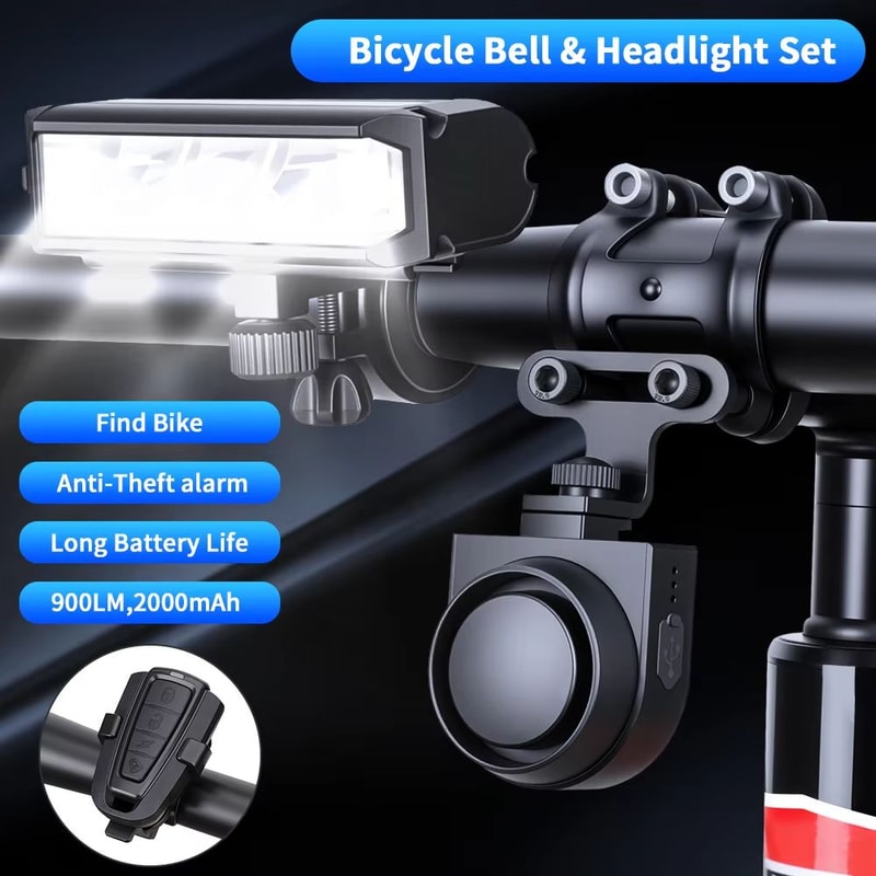 Bicycle Vibration Alarm USB Rechargeable Wireless Anti Theft Bike Alarm With Remote Control Securit 9