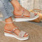 BohoWaves ColorPop Woven Wedge Sandals Plus Size Friendly 3