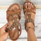 Bohemian Style Summer Sandals For Women Soft Bottom Low Heel NonSlip Comfortable Shoes 3
