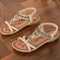 Bohemian Style Summer Sandals For Women Soft Bottom Low Heel NonSlip Comfortable Shoes 13