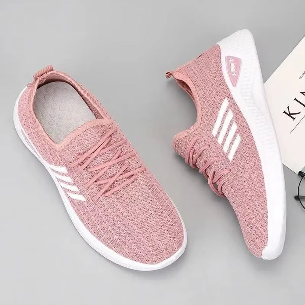 Women Mesh Fly Knit Sneakers Soft Bottom Lightweight Casual Running Shoes 5