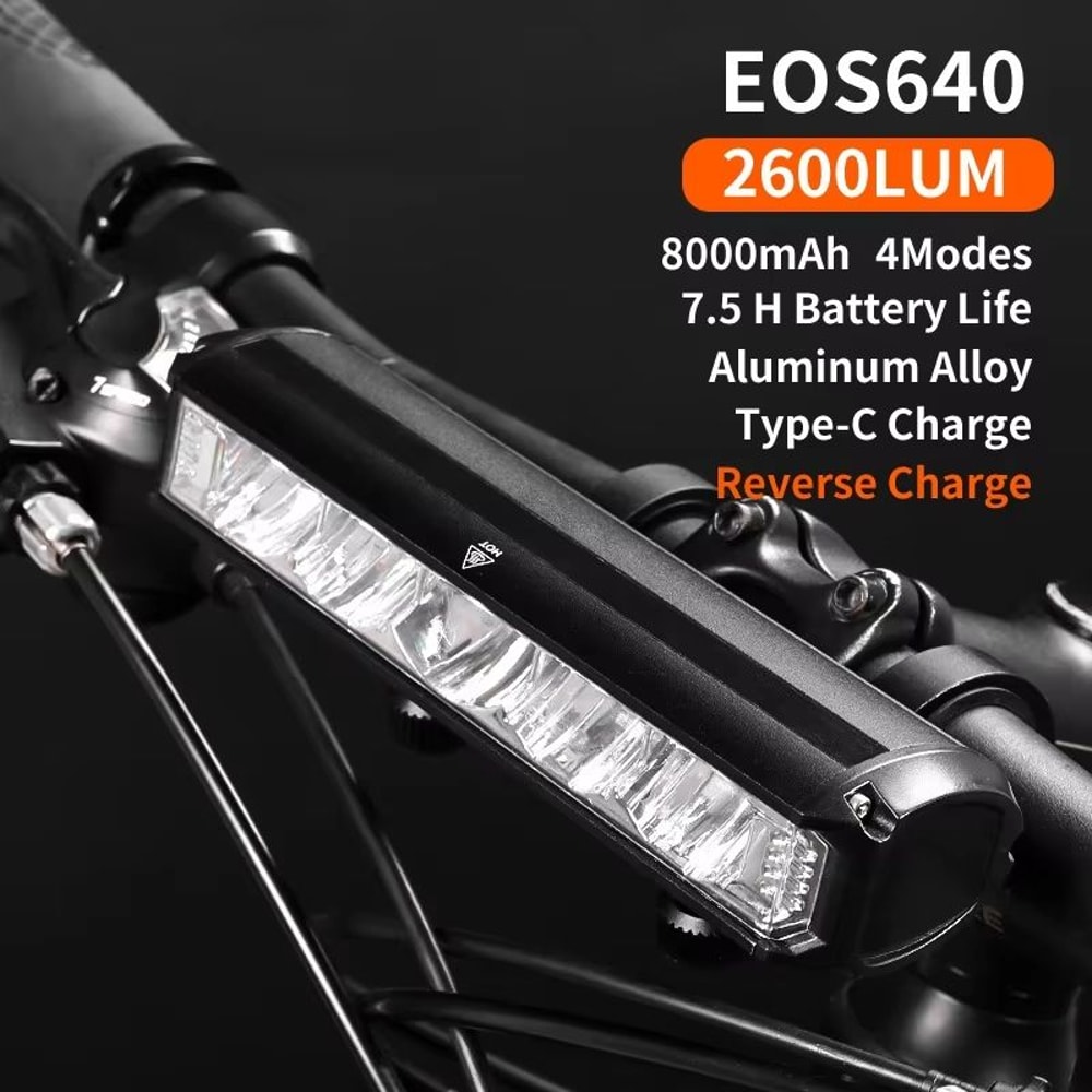 Bicycle Light 8000mAh USB Rechargeable Waterproof LED Bike Headlight For Road And MTB Cycling 9