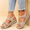Sunrise Ease Comfort Wedges Summer Wedge Sandals With Open Toe 0