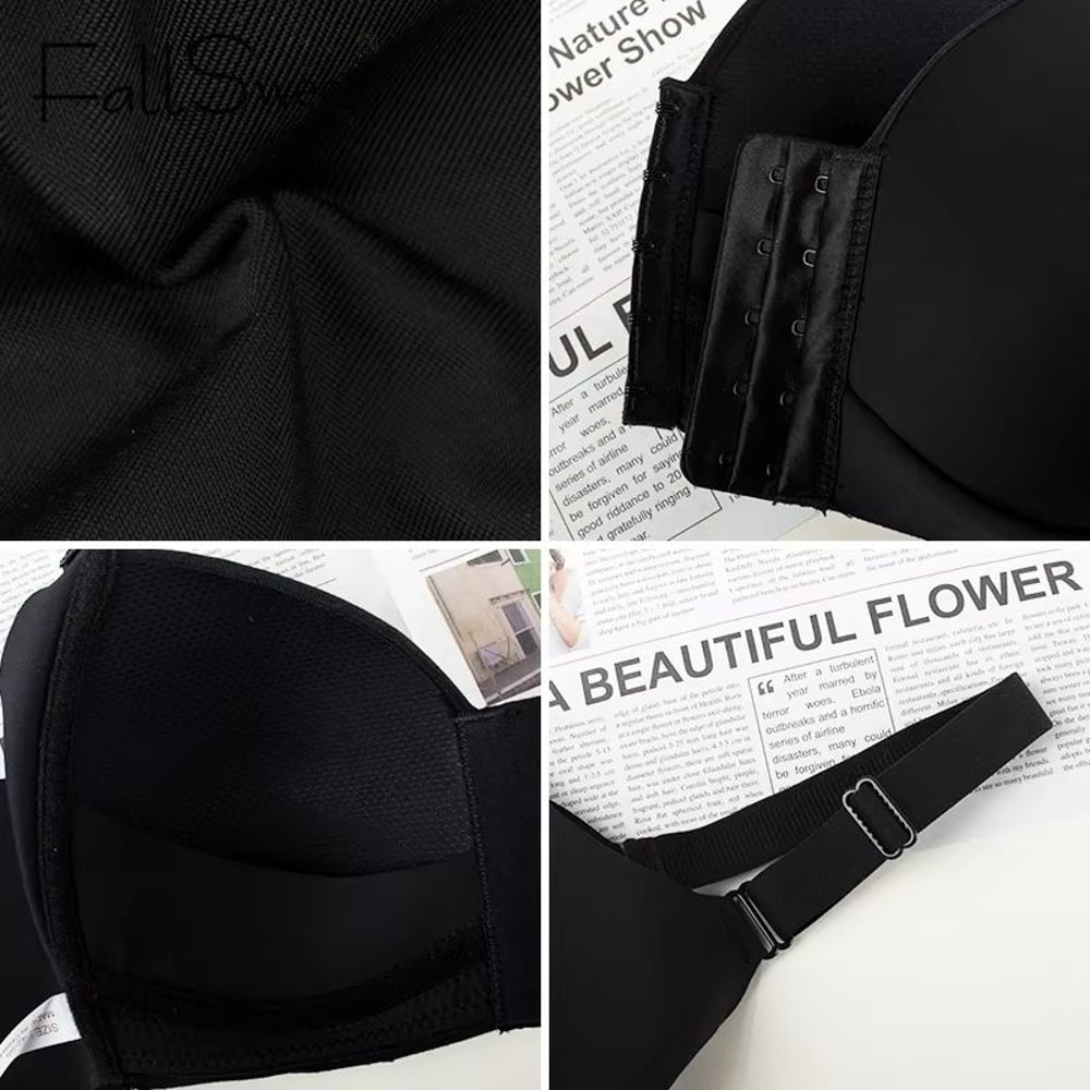 UltraComfort Front Closure Plus Size Wireless Bralette Seamless Supportive Stylish 4