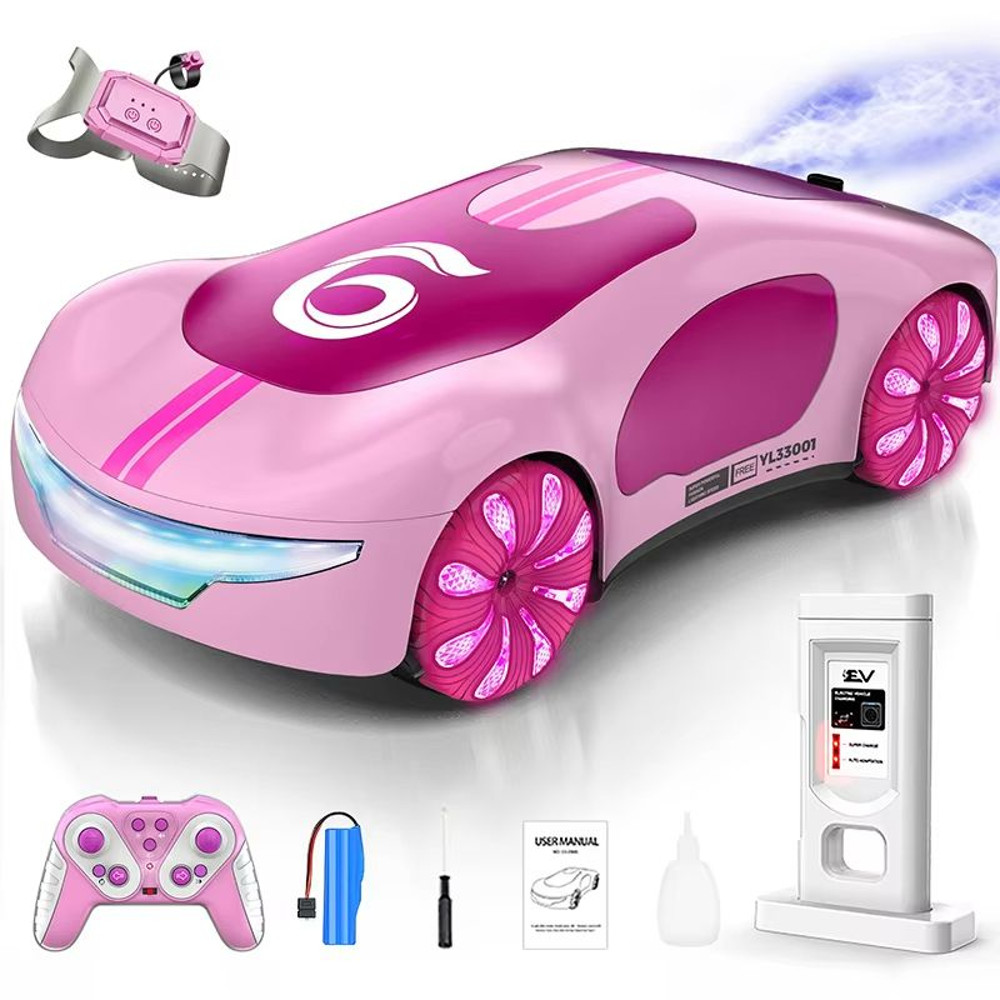 Pink MotionMaster Gesture Sensing RC Stunt Car  Remote Control Stunt Toy For Girls 7