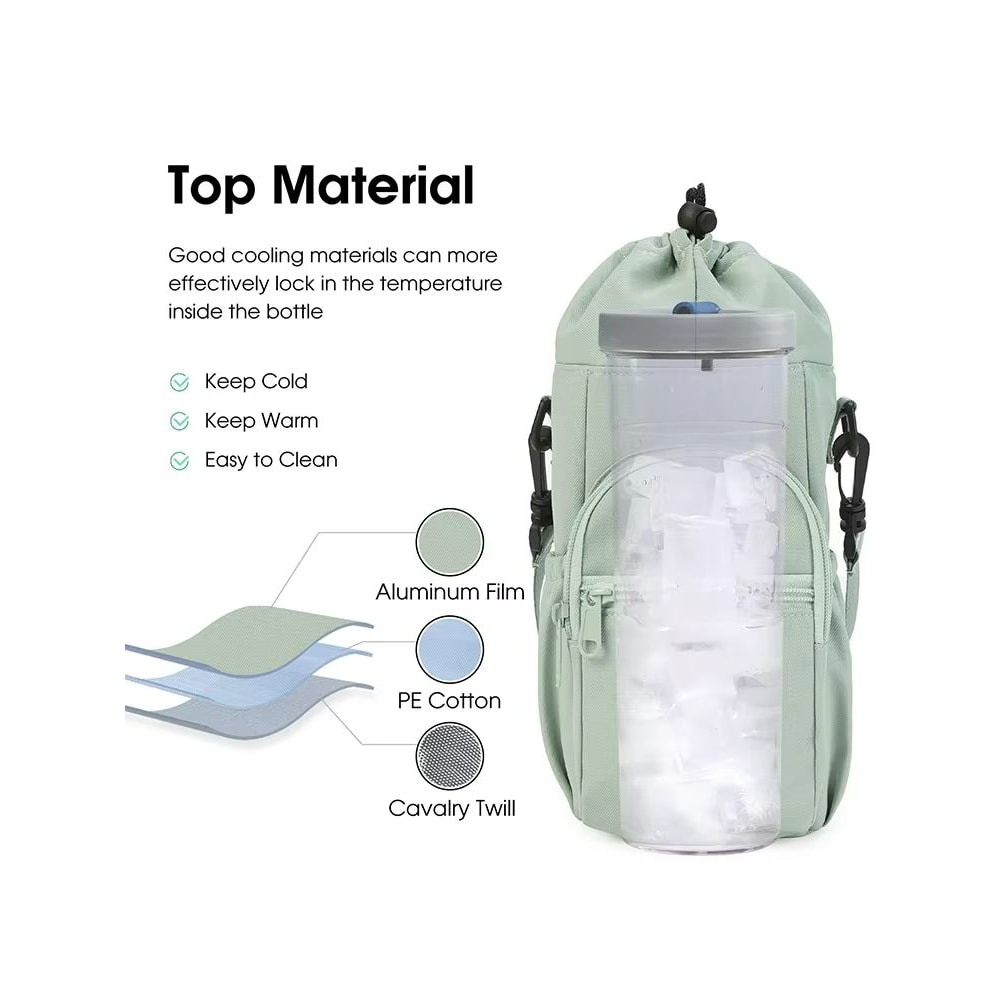 TrailMate 40oz Insulated Water Bottle Carrier Sling Handy Water Bottle Holder With Strap 2