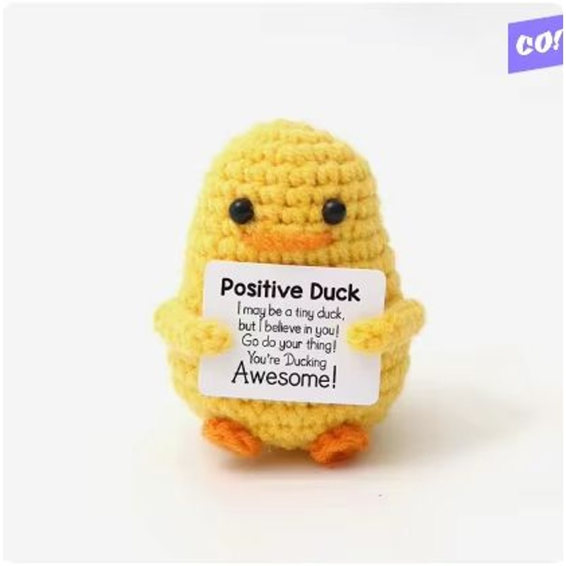 Cozy Pocket Hug Mini Wool Doll Positive Energy Handmade Plush 10