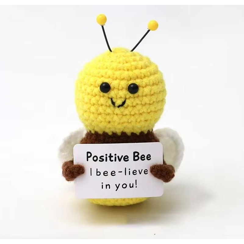 Cozy Pocket Hug Mini Wool Doll Positive Energy Handmade Plush 7