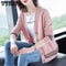 SoftSpring Loose VNeck Button Cardigan KoreanStyle LongSleeve Knit 2
