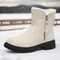 WarmStride Zipper Snow Boots NonSlip ThickBottom Winter Footwear 0