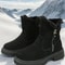 WarmStride Zipper Snow Boots NonSlip ThickBottom Winter Footwear 4