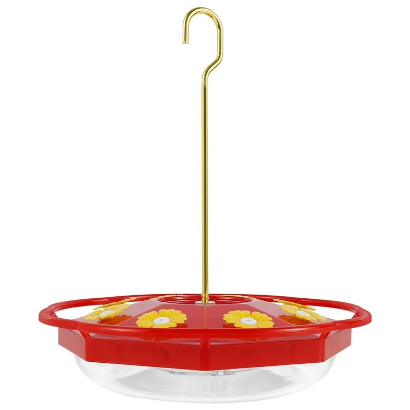 All Season Bee Proof Hummingbird Feeder With Ant Moat And Flower Feeding Ports 6