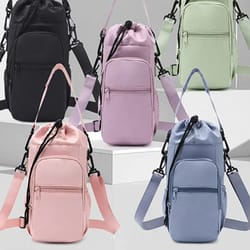 thermo-flex insulated water bottle sling bag with adjustable shoulder strap