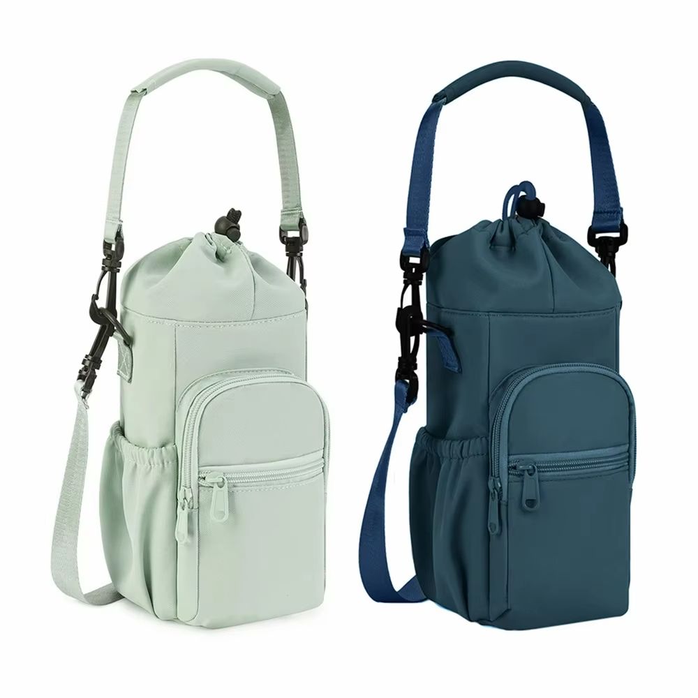 Everyday 40oz Insulated Water Bottle Carrier Neoprene Crossbody Sling With Pocket 0