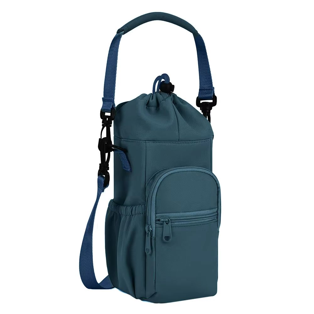 Everyday 40oz Insulated Water Bottle Carrier Neoprene Crossbody Sling With Pocket 9