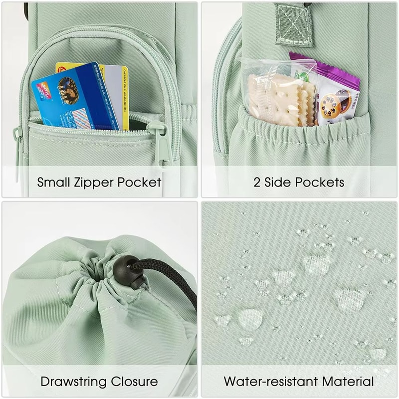 Everyday 40oz Insulated Water Bottle Carrier Neoprene Crossbody Sling With Pocket 3