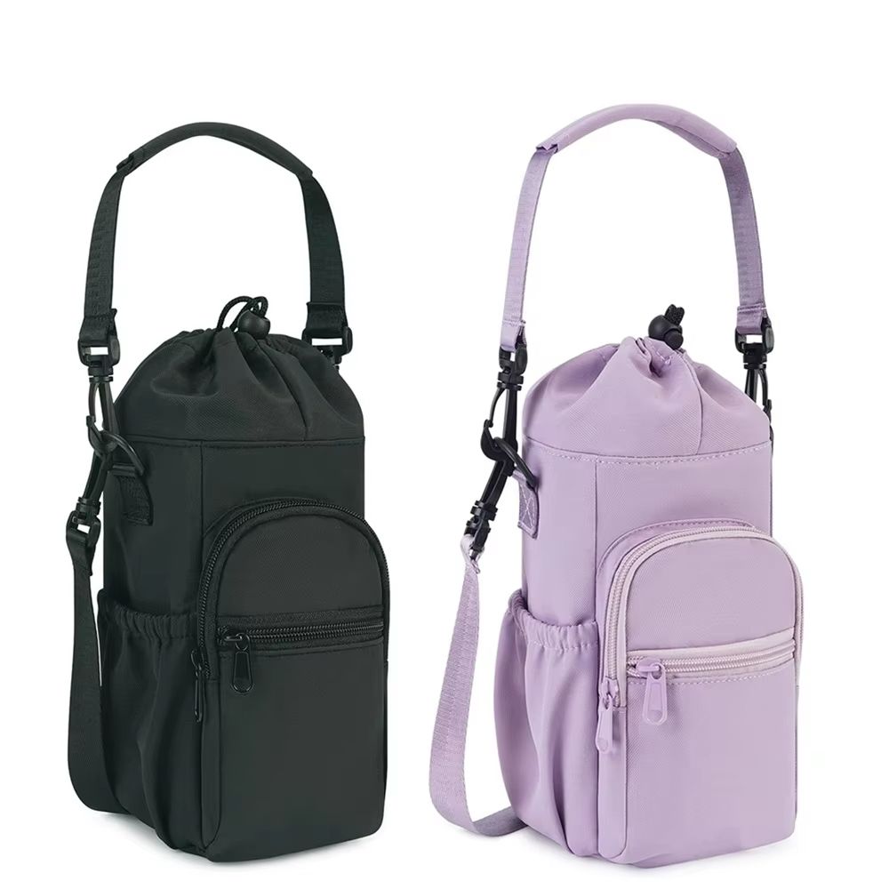 Everyday 40oz Insulated Water Bottle Carrier Neoprene Crossbody Sling With Pocket 5