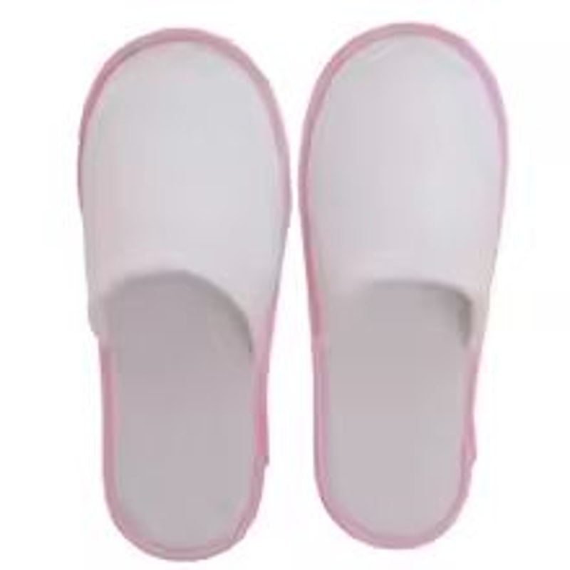 10Pair Velvet Disposable Hotel Slippers Comfortable Cotton Guest Travel Slides 3