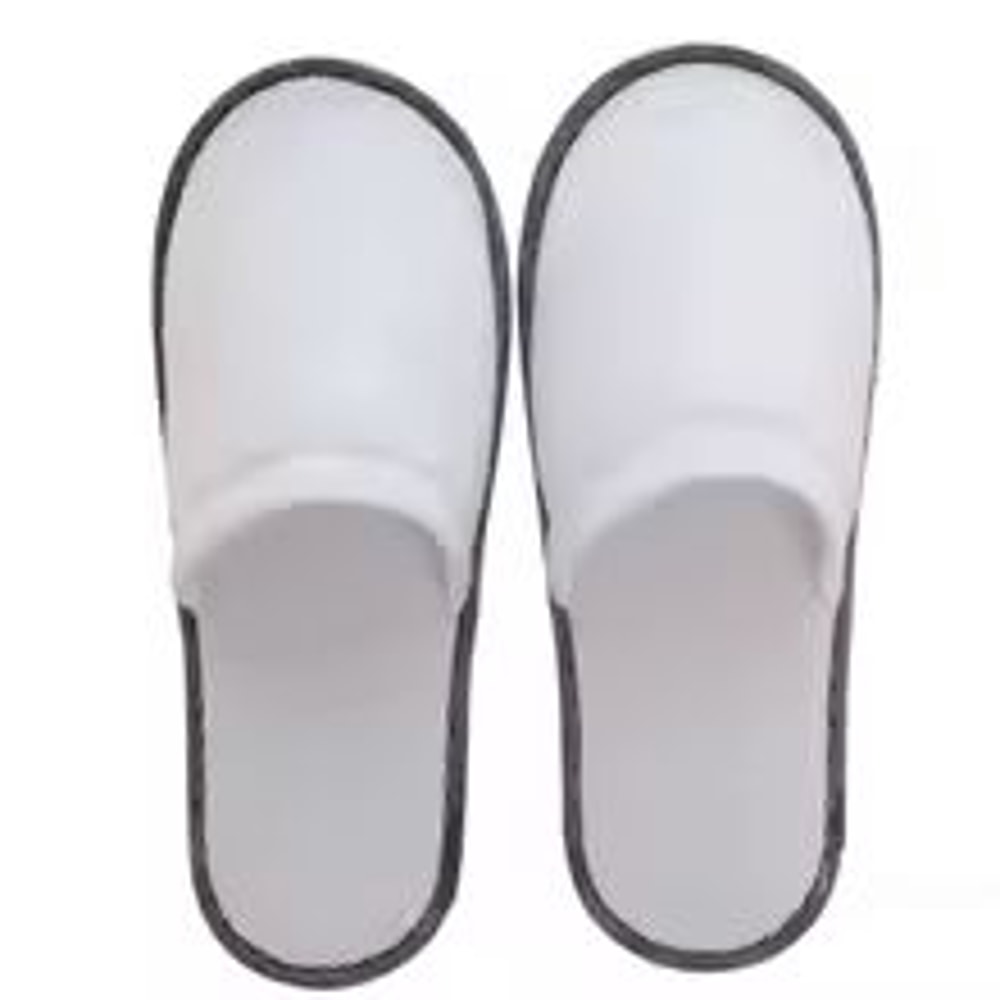10Pair Velvet Disposable Hotel Slippers Comfortable Cotton Guest Travel Slides 4