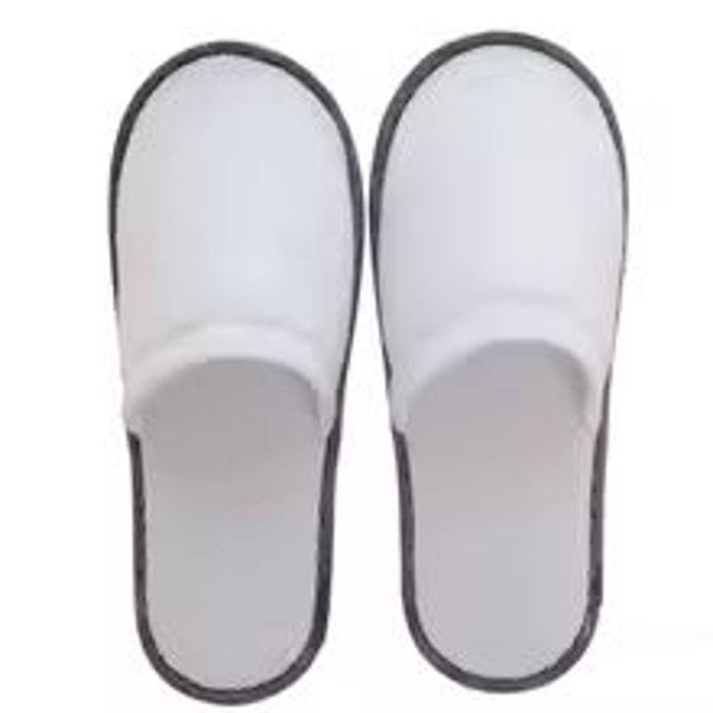 10Pair Velvet Disposable Hotel Slippers Comfortable Cotton Guest Travel Slides 4
