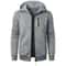 Mens Sports Fitness Hooded Cardigan ZipUp Sweatshirt Baseball Jacket 4