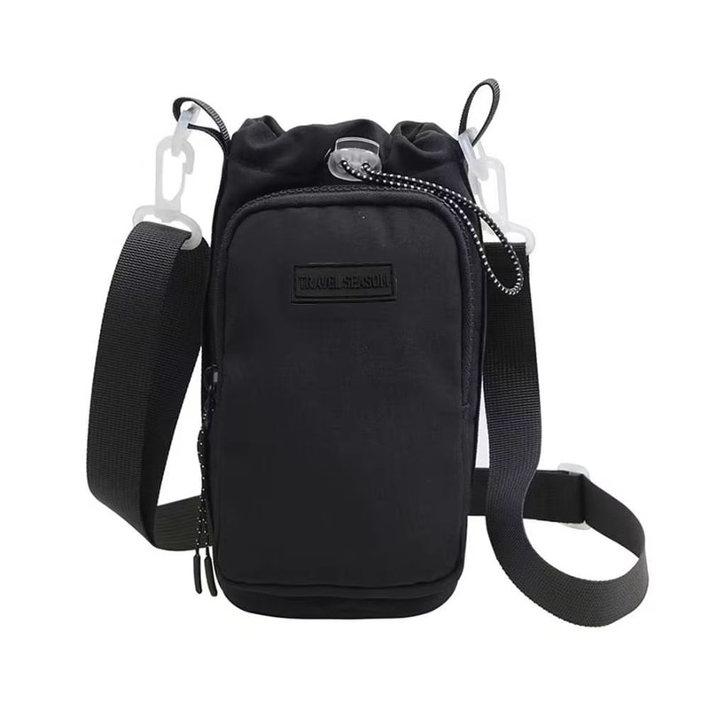 Portable Water Bottle Bag Adjustable Shoulder Strap Sleeve For Hiking Walking Camping Gym 8