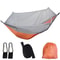 Outdoor Camping Hammock with Mosquito Net Parachute Fabric Hanging Bed 250x120cm