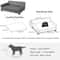 Heavy Duty Pet Sofa Large Raised Dog Bed Cushioned Cat Couch Lounge 10