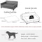 Heavy Duty Pet Sofa Large Raised Dog Bed Cushioned Cat Couch Lounge 10