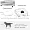Heavy Duty Pet Sofa Large Raised Dog Bed Cushioned Cat Couch Lounge 8