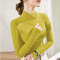 CozyLayer HalfHigh Collar Underlay Top Thick Long Sleeve Thermal Tee 3