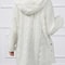 WinterHug Plus Size Faux Fur Coat Hooded Button Cardigan In Plush 4