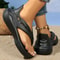 SkyBreeze Lightweight Platform Flip Flops Breathable Summer Slip On Sandals 3