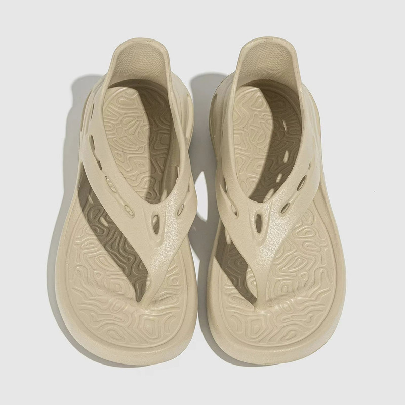 SkyBreeze Lightweight Platform Flip Flops Breathable Summer Slip On Sandals 5