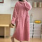 Cozy Haven Long Sleeve Flannel Nightgown With Double Pockets 0