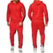 Mens Color Block Winter Tracksuit Warm Breathable 2Piece Sportswear Set 8